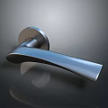 Modern Smooth Metal Door Handle With Ergonomic Grip For Home Use