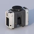 Public Facility Technical Equipment With Circular Top And Side Ventilation Holes 3d model
