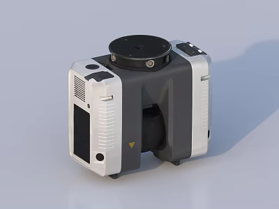 Public Facility Technical Equipment With Circular Top And Side Ventilation Holes 3d model