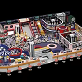 Colorful Indoor Playground For Kids Featuring Slides Climbing Frames And Interactive Play Areas