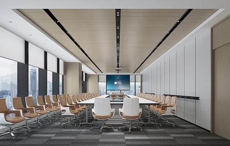 Modern Conference Room Large Conference Room 3d model