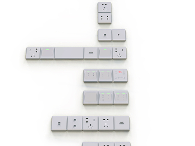 Modern socket switch socket model