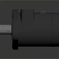 Industrial Hydraulic Motor With Flange Mount Cylindrical Body And Metal Construction