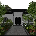 Luxurious Detached Villa With Landscaped Garden Outdoor Terrace And Tree Surrounded Greenery