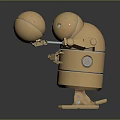 Robot Assistant Small Robot Butler Robot Butler Figure Game Figure 3d model