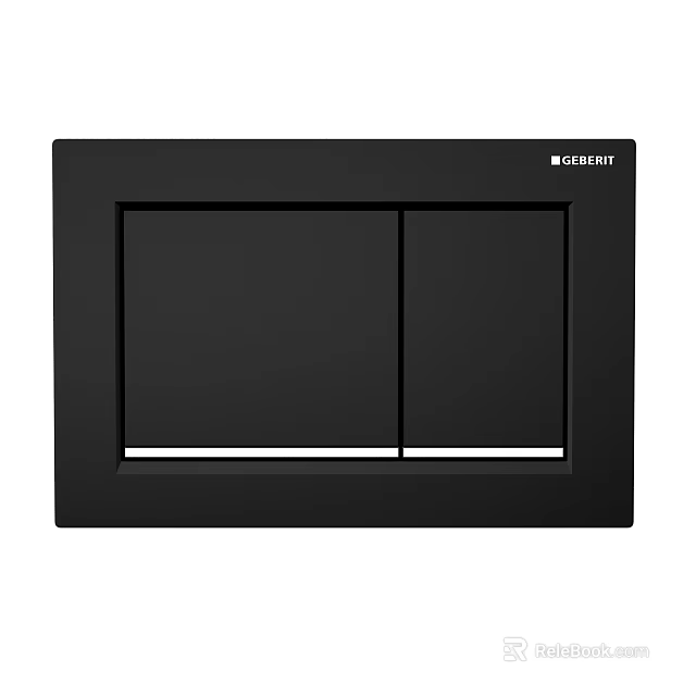 Modern Practical Geberit Black Double Compartment Bathroom Accessories Storage Organizer 3d model