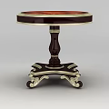 Elegant Inflatable Model With Dark Carved Base And Golden Decorations