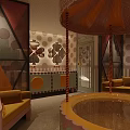 Unique Whimsical Fairy Tale Themed Hotel Guest Room With Vibrant Creative Interior Furniture Decorations