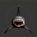 shark great white shark whale shark hammerhead shark tiger head shark man-eating shark blue shark coral red coral white coral 3d model