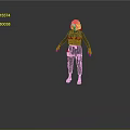 Purple Haired Tactical Character In Black Gear With Mythical Creature