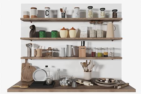 Modern Kitchen Supplies Kitchen Supplies 3d model