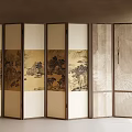 New Chinese-style screen partition 3d model