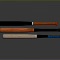 Variety of Stylish Baseball Bats in Black Red and Natural Wood for Sports Activities
