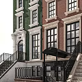 Traditional Single Family House Exterior With Porches Steps And Multiple Windows