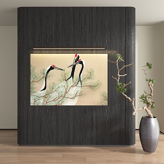 New Chinese Decorative Painting 3d model