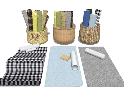 Fitness Yoga Mat 3d model Fitness Yoga Mat 3d model