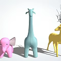 Cute Animal Shaped Children's Chair In Pink Blue Yellow Soft Material For Kids
