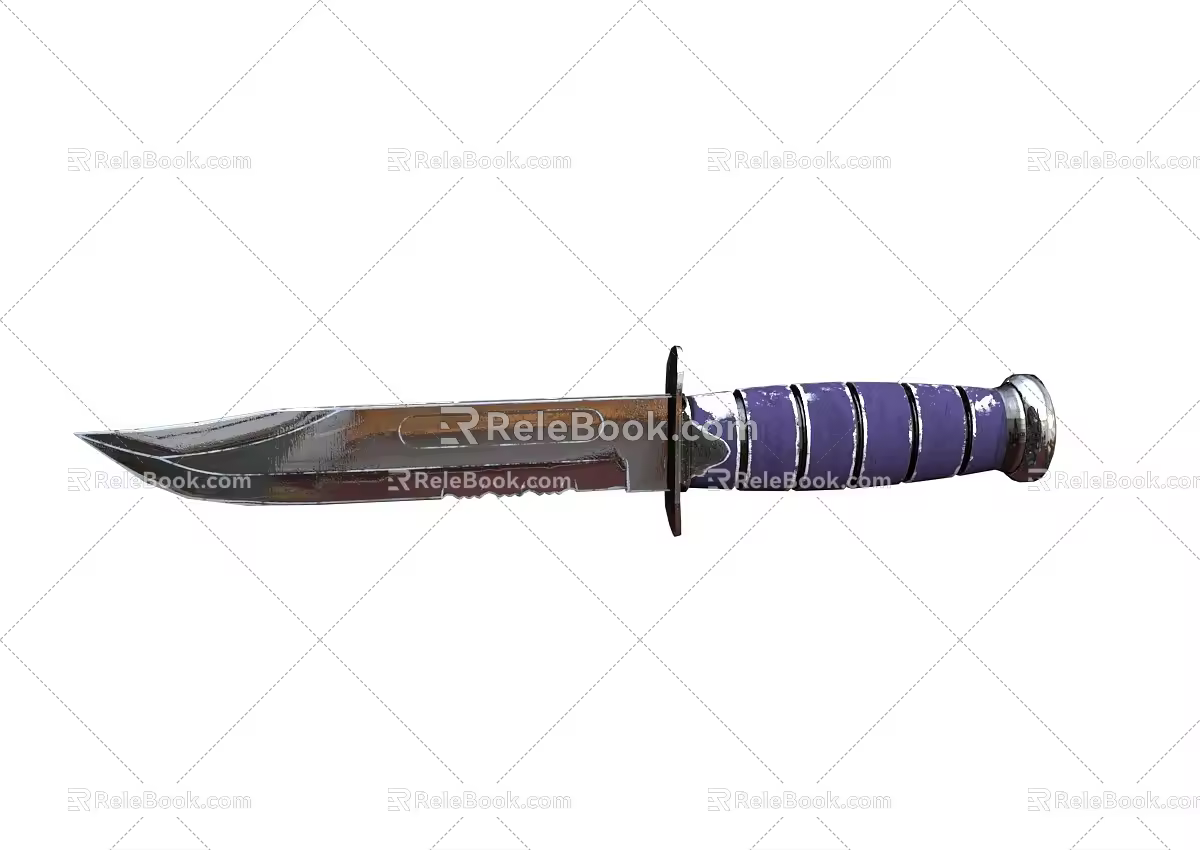 dagger weapon knife cold weapon saber 3d model