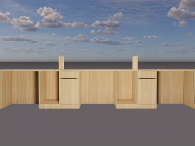 Modern desk 3d model Modern desk 3d model