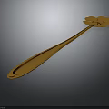Golden Flower Shaped Spoon A Decorative And Practical Household Item For Daily Life