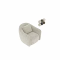 Accent Chair Green Upholstered With Rounded Armrest Comfortable Cushion And Color Options