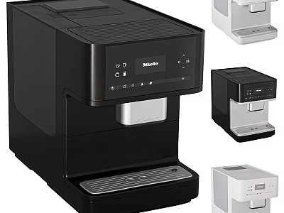 Miele Modern Coffee Machines With Various Colors And Stylish Design For Kitchen Appliances 3d model