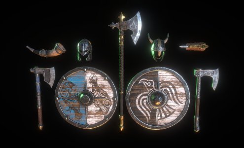 Medieval Weapons Pack 3d model