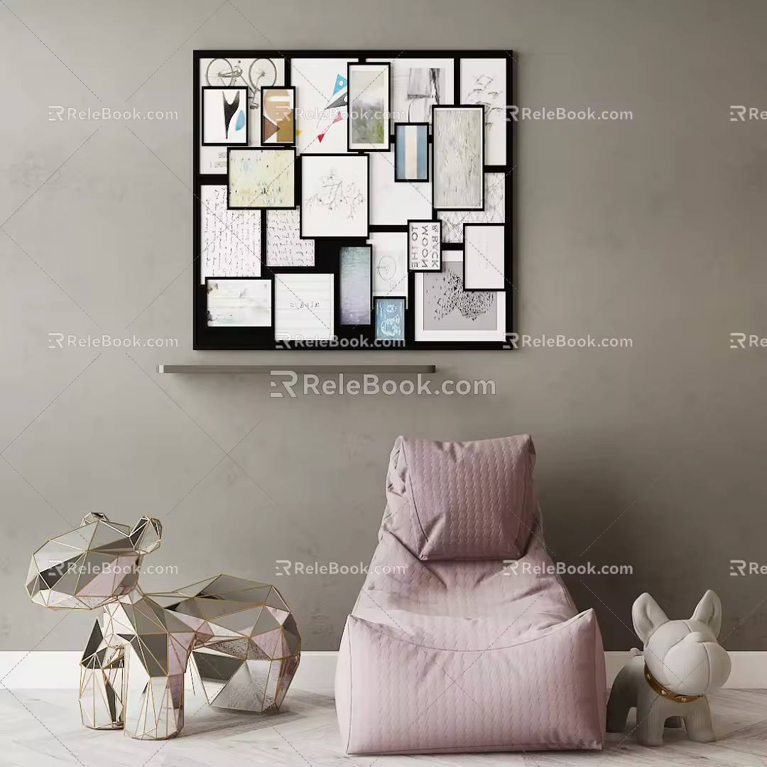 Modern Lazy Sofa Sofa 3d model