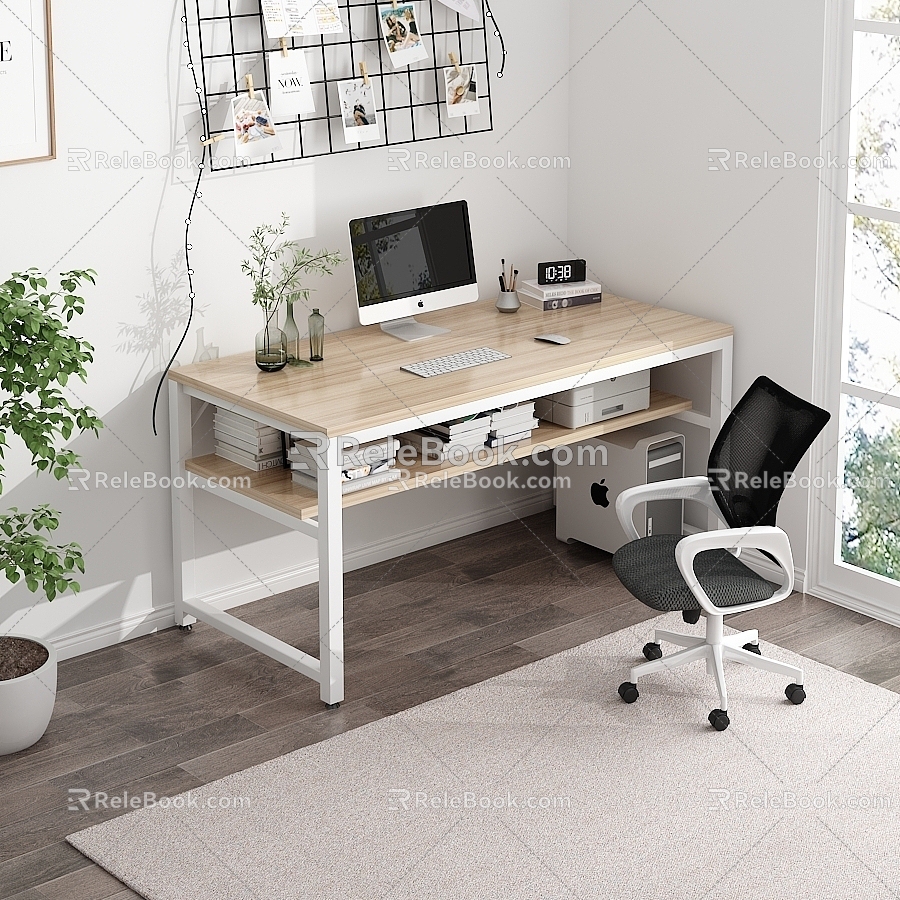 Desk Bedroom Desk 3d model