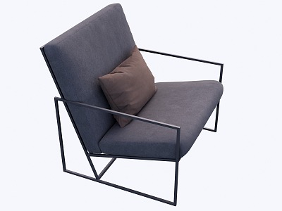 Single sofa 3d model