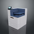 Modern Office Printer With Touchscreen Display And Multi Layer Paper Tray