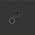 Modern Browning Machine Gun Browning Gatling White 3d model