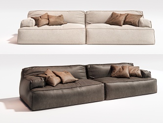 Double sofa leisure sofa 3d model