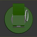 Green M18 Smoke Whistle Grenade With White Stripe And Tactical Design