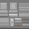 Various Air Conditioner Fans Including Wall Mounted and Ceiling Models in Modern Styles