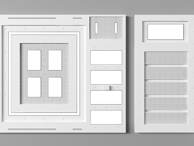 Modern Ceiling Office Ceiling 3d model