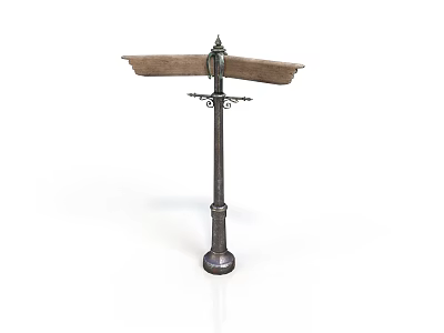Practical Metal Standing Household Item Featuring Tray Like Top Decorative Middle And Cylindrical Base 3d model