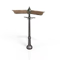 Practical Metal Standing Household Item Featuring Tray Like Top Decorative Middle And Cylindrical Base