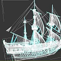 Modern Sailing Large Sailing 3d model