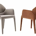 Modern Upholstered Dining Chairs In Multiple Colors For Stylish Dining Spaces 3d model