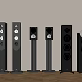 Modern sound vertical sound speaker 3d model