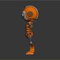 Modern Robot Assistant Small Robot Butler 3d model
