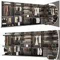 Elegant Modern Closet Interior Design With Hanging Clothes Shelves Drawers And Shoe Storage