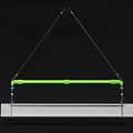 Industrial Equipment Featuring Green Suspension Beam And Gray Support Base Structure Design