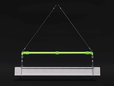 Lifting components Large construction Lifting iron pole 3d model
