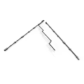 Long Black Metal Rod Equipment With Connector Parts And Sturdy Build