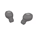 Wireless Earbuds With Open Charging Case And iQIYI Logo Design