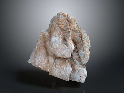 Natural Stone Material With Rough Surface And Detailed Natural Texture For Home Decoration 3d model