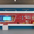 Modern Hot Work Operation Experience Zone With Safety Equipment And Display Wall 3d model