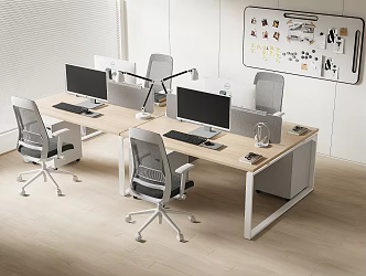 Office Desk and Chair 3d model